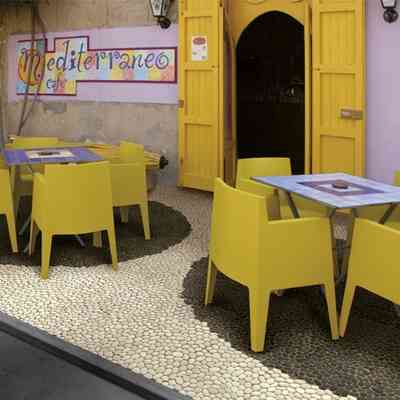 Real river stone mosaic for walls and floors, Dark 28x28 cm - Isonzo Formella, Boxer