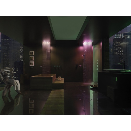 Recessed ceiling shower head, with chromotherapy, rectangular 47x57 cm - Dream led light, Bossini