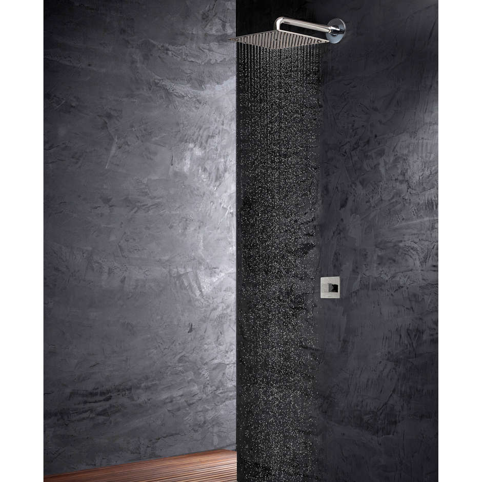 Rechteckige 30x40 cm Wandbrause mit geringer Dicke und raffiniertem Geschmack - Paris, Bossini