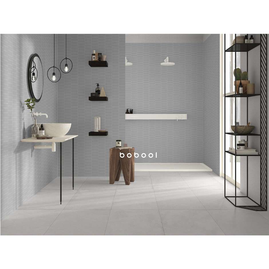 Rechteckiges Mosaik Manhattan, Grau, 33,3x33,3 cm - Comfort G, Dom Ceramiche