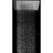 Rectangular built-in ceiling shower head, rain jet, comb jet and waterfall jet 57x47 cm - Dream/3, Bossini