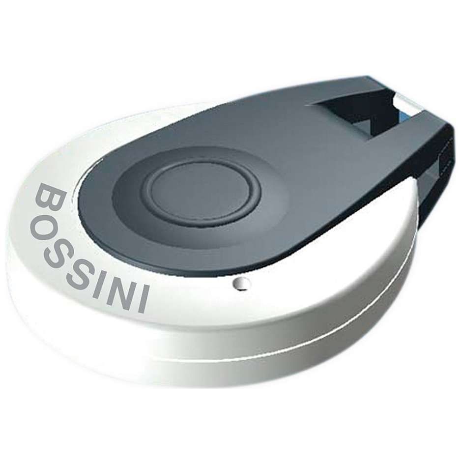 Rectangular wall mounted shower head 20x45 cm, 3 jets, chromotherapy, chrome - Syncro-Neb, Bossini