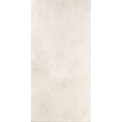 Rectified semi-gloss white concrete effect stoneware, White 44,5x90 - Uptown, Dom Ceramiche