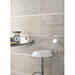 Rektifiziertes Feinsteinzeug mit Betonoptik, seidenmatt, 29,6x59,5 Silber - Uptown, Dom Ceramiche, silbergrau