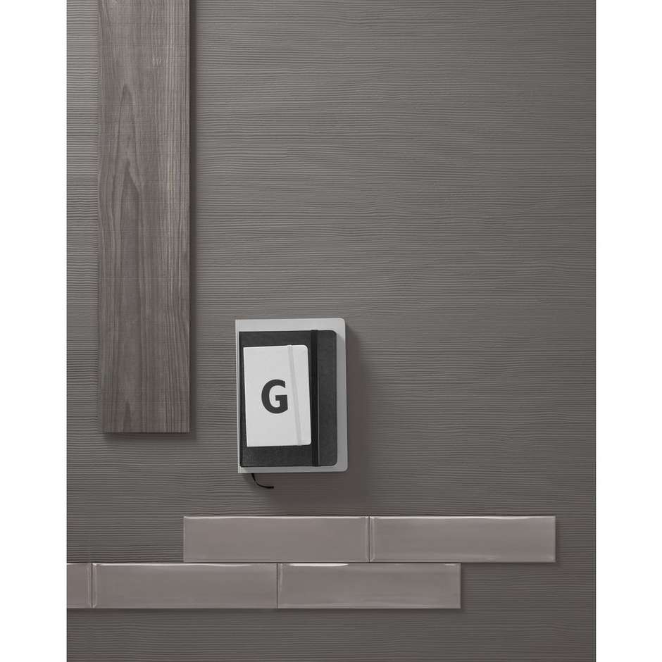 Reliefiertes Feinsteinzeug mit Harzeffekt, Shadelines Grey 60x120 cm - Shade, Ceramica Sant'Agostino