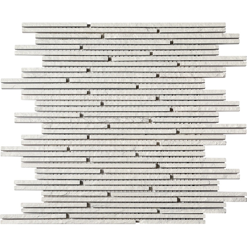 Resin-coated quartzite mosaic for white covering White 29,8x29,8 cm - Living, Boxer