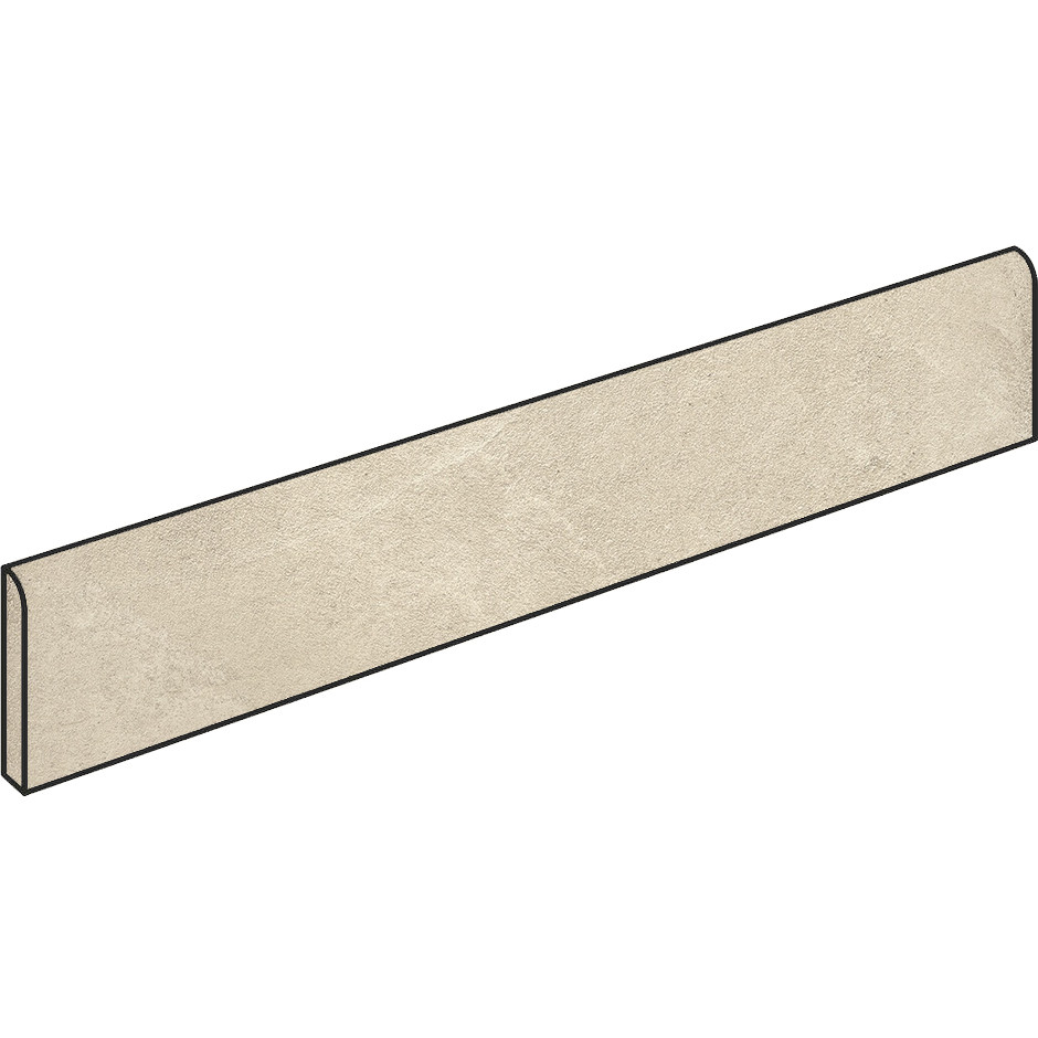 Resin effect skirting board, rectified, 9x59.5 cm Beige - Comfort R, Dom Ceramiche