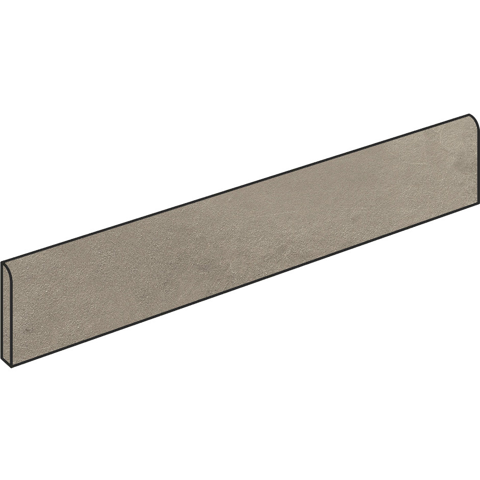 Resin effect skirting board, rectified, 9x59.5 cm Sand - Comfort R, Dom Ceramiche