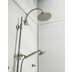 Retro shower head diam.21 cm, swivel arc arm, brushed nickel - Liberty Arc, Bossini