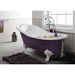 Retro style bathtub with feet, in cast iron with white enamelled interior - Simas