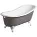 Retro style bathtub with feet, in cast iron with white enamelled interior - Simas