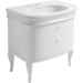 Retro style cabinet for LA11 washbasin in glossy white - Lante, Simas