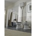 Retro style floorstanding WC with floor drain in white ceramic - Romana, Sbordoni