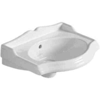 Retro style handrinse basin in white ceramic 37 cm - Arcade, Simas