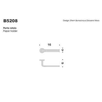 Reversible chromed wall paper holder - Nordic, Colombo Design