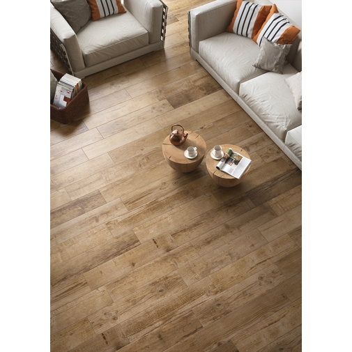 Rhone Cru rustikales Steinzeug in Holzoptik, 20x90 cm - Barrique, Blustyle