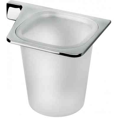 Right wall tumbler holder in opaque chromed glass - Alizè, Colombo Design