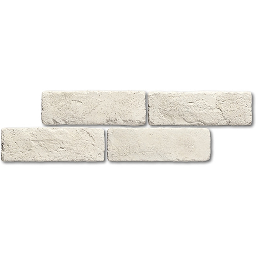 Rivestimento effetto muretto in pietra ricostruita White 21,5x6,5 cm - Manhattan, Boxer