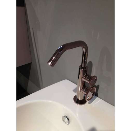 Robinet pour lavabo monotrou sans vidage, rose brillant - Tibò, Geda