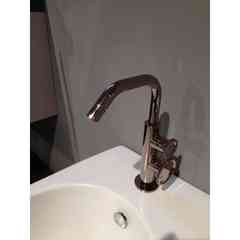 Robinet pour lavabo monotrou sans vidage, rose brillant - Tibò, Geda