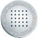 Round built-in side shower head, chromed brass with Swarovski - Tondo_Flat, Bossini