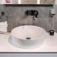 Round countertop washbasin 48x48cm Opal Jaquar white