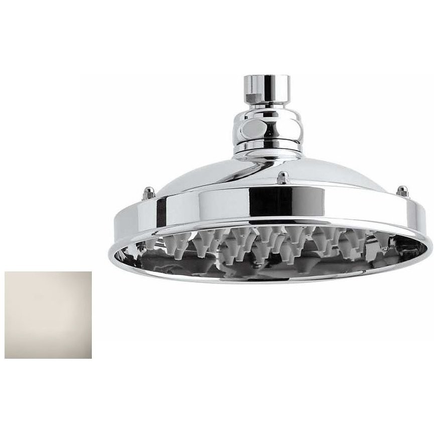 Round shower head 15cm, brushed nickel, universal anti-limestone - Retro, Bossini