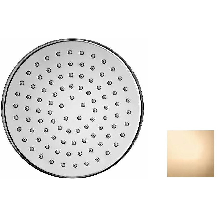 Round shower head 21 cm vintage style, gold, universal connection - Liberty Gom, Bossini