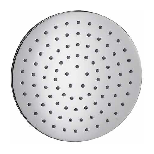 Round shower head 23 cm, elegant design, chrome, universal connection - Cosmo, Bossini