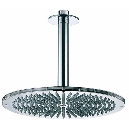 Round shower head, chromed, diameter 30 cm, elegant design, ceiling connection - Dream Oki, Bossini