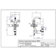 Rubinetto monoforo per bidet con manopola caldo/freddo Bugnatese Rodos 7344