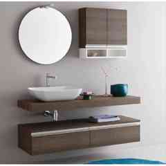 Runder Spiegel mit LED-Strahler 85 cm - Circle, Arbi Arredobagno