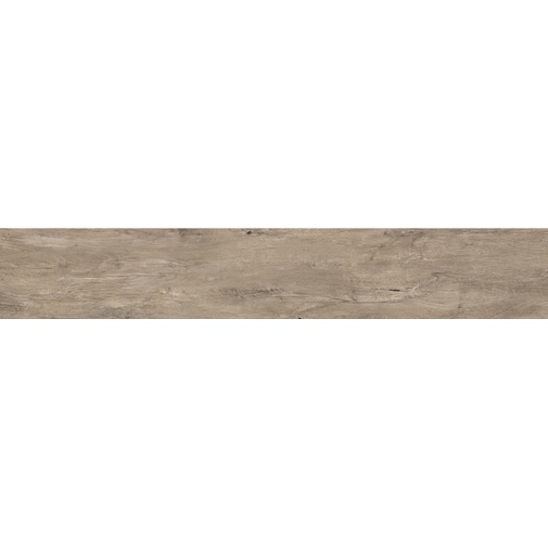 Rutschfestes Feinsteinzeug mit natürlicher Holzoptik für den Außenbereich, 25x150 cm, Grey Out - Logwood, Dom Ceramiche