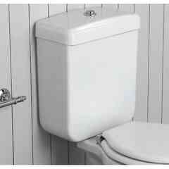 Réservoir avec couvercle en céramique pour Cuvette Monobloc Blanche - Londra, Ceramica Simas