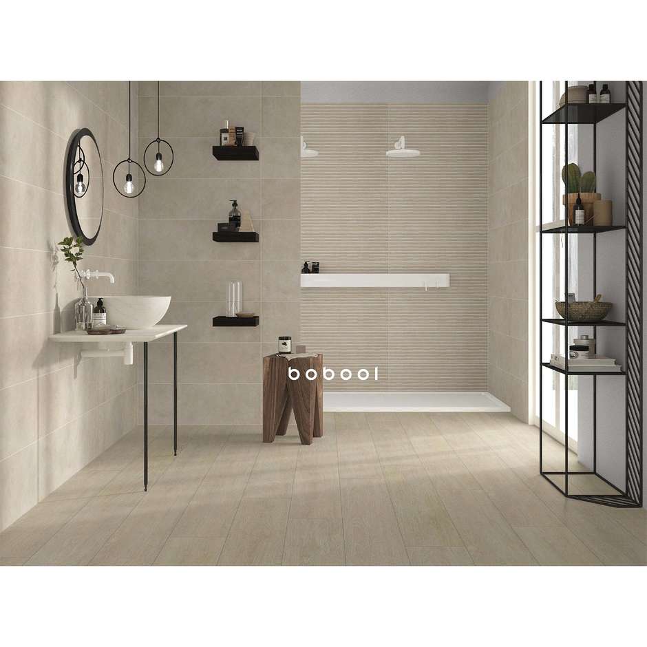 Sand dune effect wall tile, Morgana Beige, 25x75 cm - Desert, Dom Ceramiche