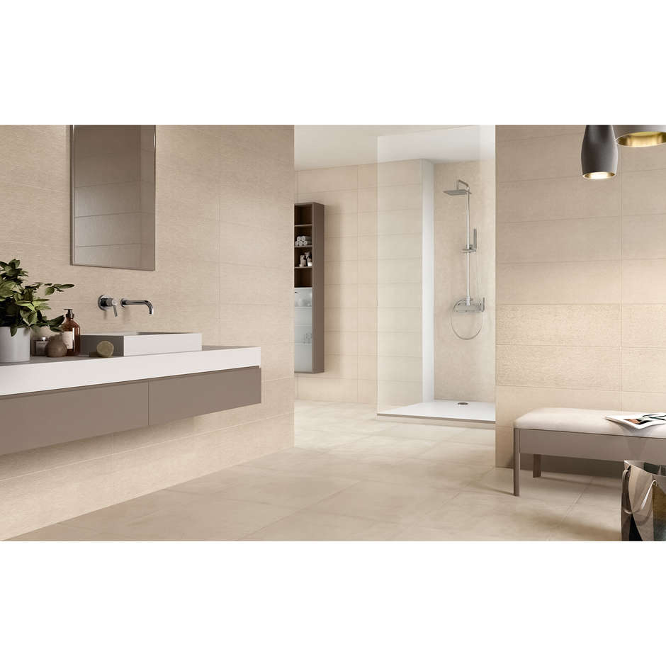 Sand effect wall tile, Morgana Beige, 25x75 cm - Desert, Dom Ceramiche