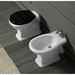 Sanitaires au sol Belle Epoque : WC, bidet et siège noir - Lante, Simas