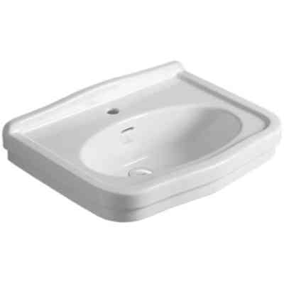 Sanitari Londra Lavabo sospeso 68cm stile old England in ceramica bianca Simas