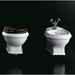 Sanitari sospesi old england bianco lucido: vaso, bidet e sedile coprivaso bianco - Arcade, Simas