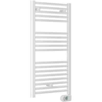 Scaldasalviette elettrico in acciaio bianco 120x50 cm - Laguna, Scirocco