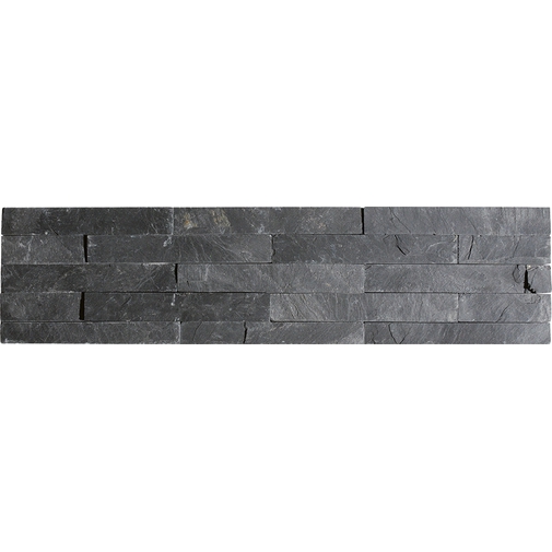 Schwarze Naturstein Wandverkleidung 15x60 cm - Nat Stone, Boxer