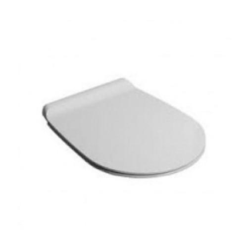 Seat-cover with soft closing hinges, matt white - Vignoni, Simas