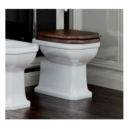 Seat in Walnut-Stained Beech Chrome Hinges - Romana, Sbordoni