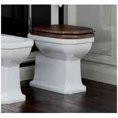 Seat in Walnut-Stained Beech Chrome Hinges - Romana, Sbordoni