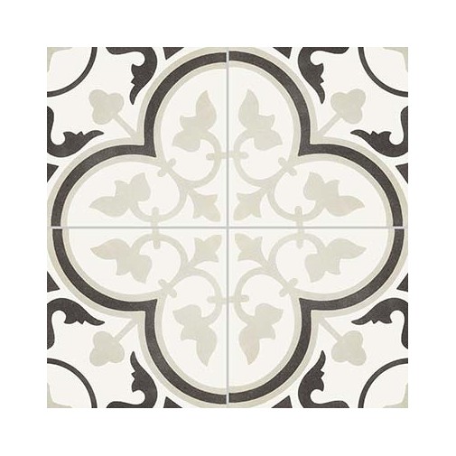 Second choice decorated porcelain stoneware, Gray 6, 20x20 cm - Reverie, Unicom Starker