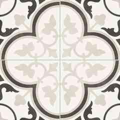 Second choice decorated porcelain stoneware, Gray 6, 20x20 cm - Reverie, Unicom Starker