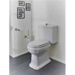 Sedile bianco con cerniere cromo - Romana, Sbordoni