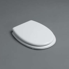 Sedile coprivaso rallentato stile retrò bianco con cerniere oro - Arcade, Simas