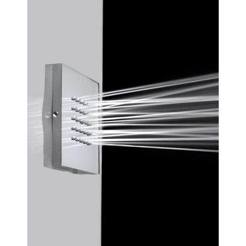 Seitenbrausekopf 10x10 cm, weiß - Cubic Flat, Bossini