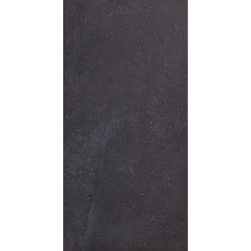 Semi-glossy rectified porcelain stoneware tile modern design stone effect Black Tavolara Lappato color 15x60 cm - Pietre di Sardegna, Casalgrande Padana